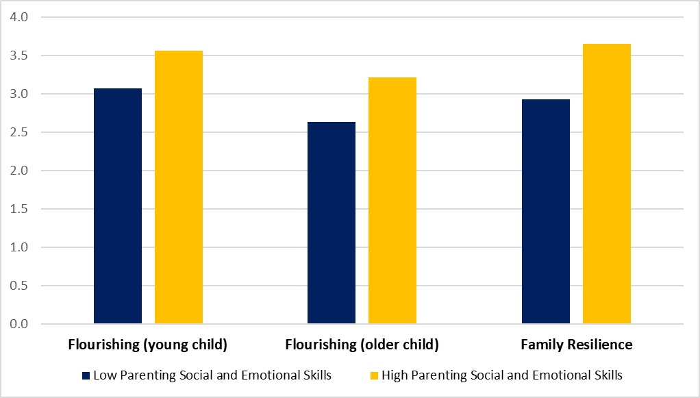 Figure 3. Child Flourishing and Family Resilience